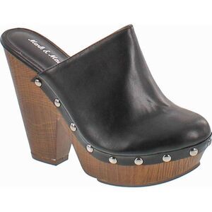 Mark and Maddux ANTONIO-06 Black Womens clogs-and-mules-shoes 8 NEW